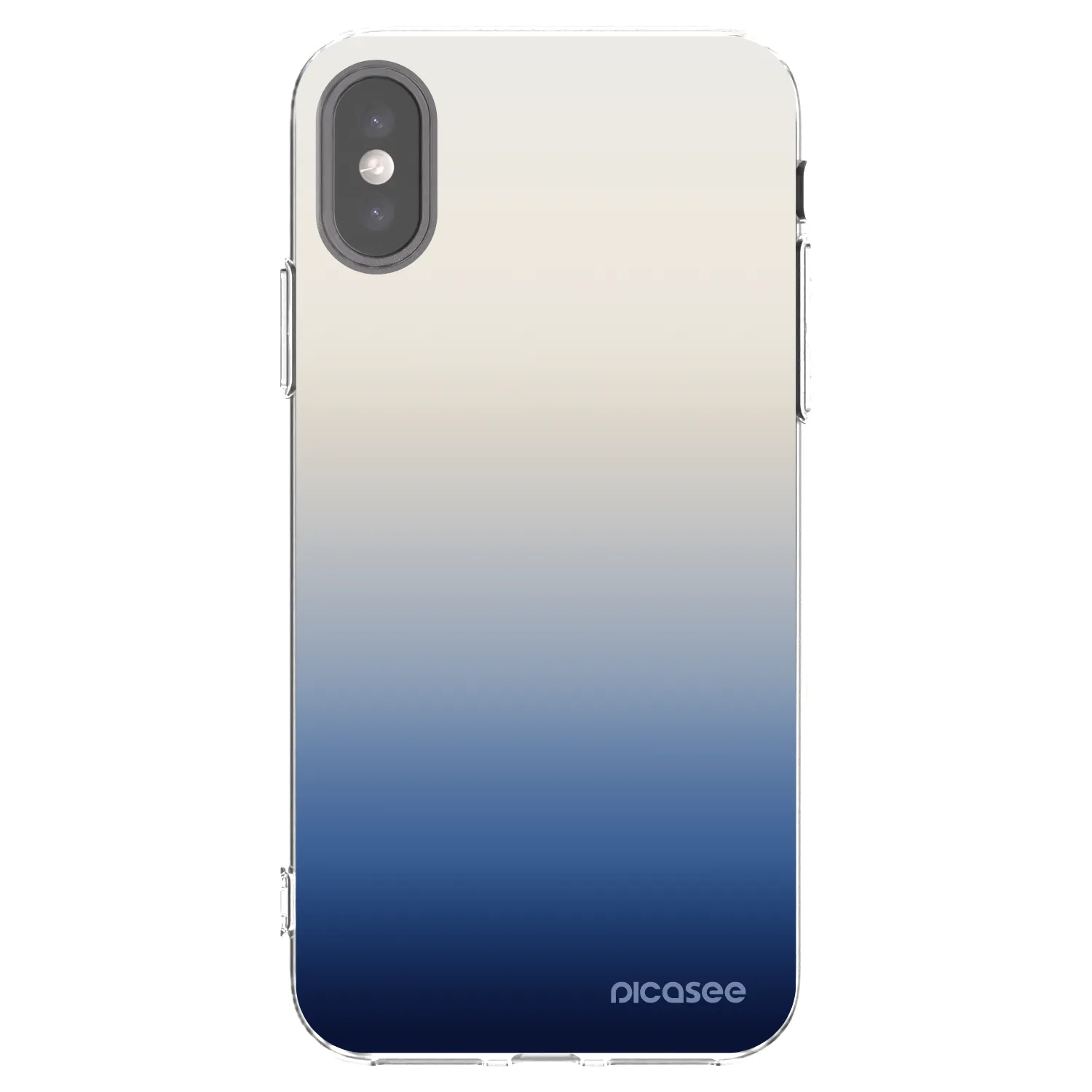 Picasee silikónový prehľadný obal pre Apple iPhone X/XS - Gravity Fade