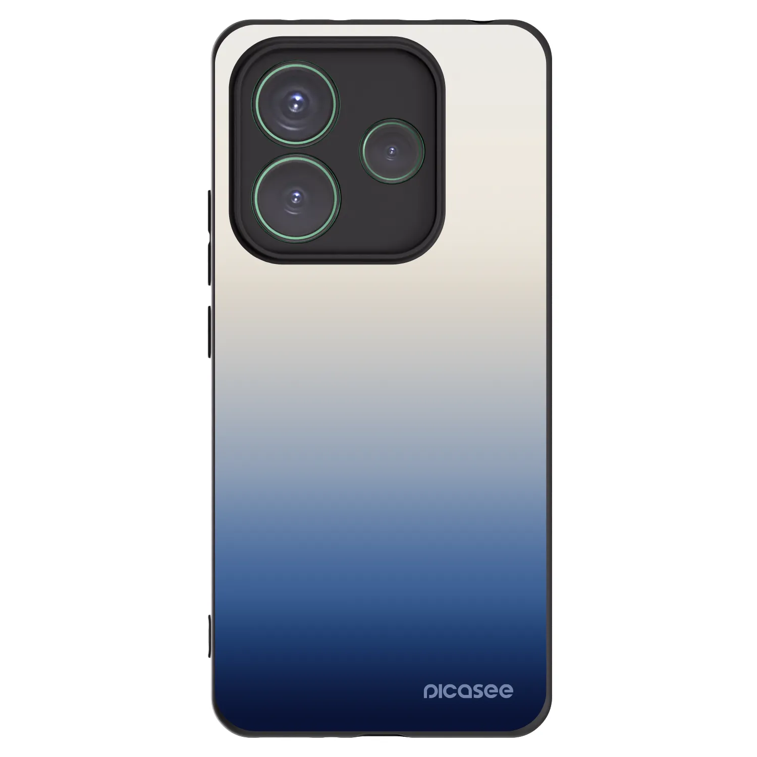 Picasee silikónový čierny obal pre Xiaomi Redmi Note 14 5G - Gravity Fade