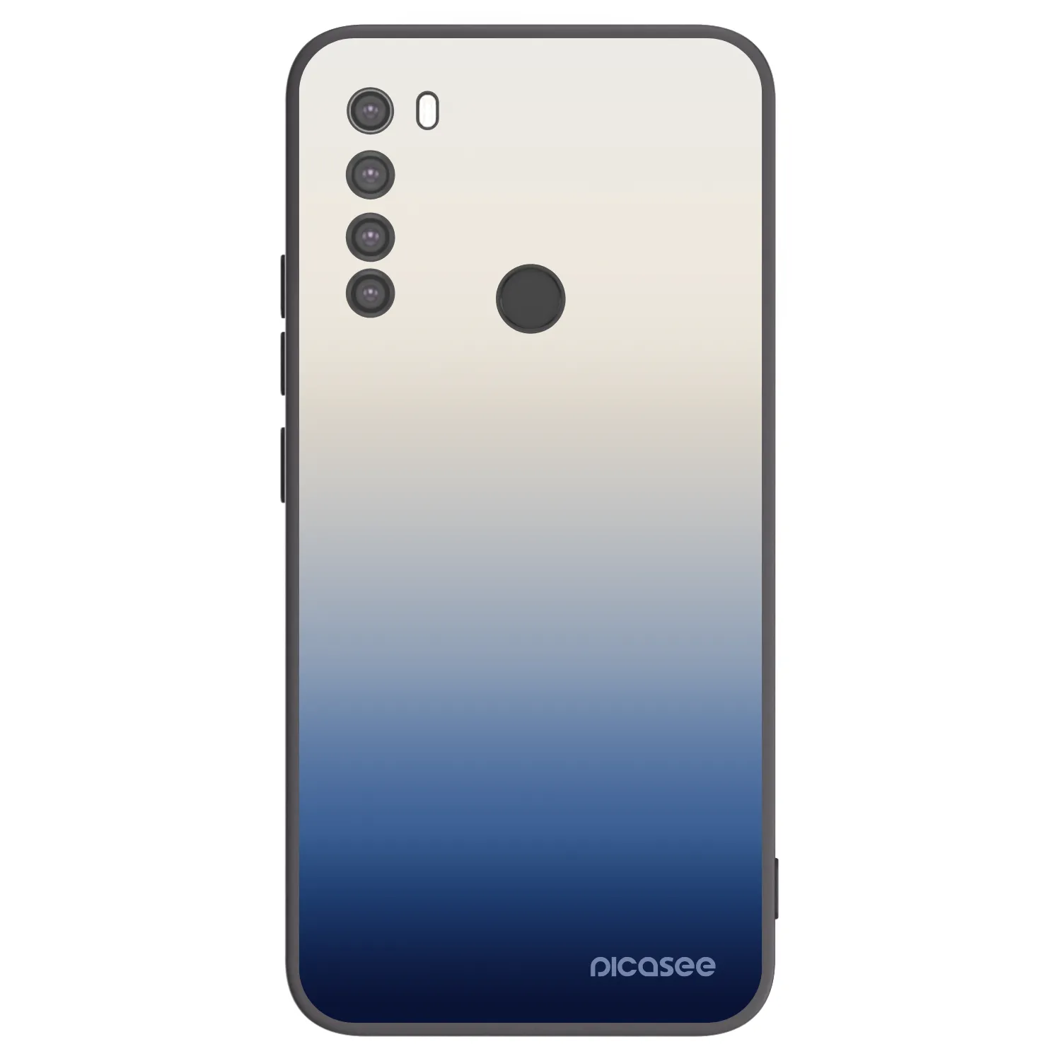 Picasee silikónový čierny obal pre Xiaomi Redmi Note 8 - Gravity Fade