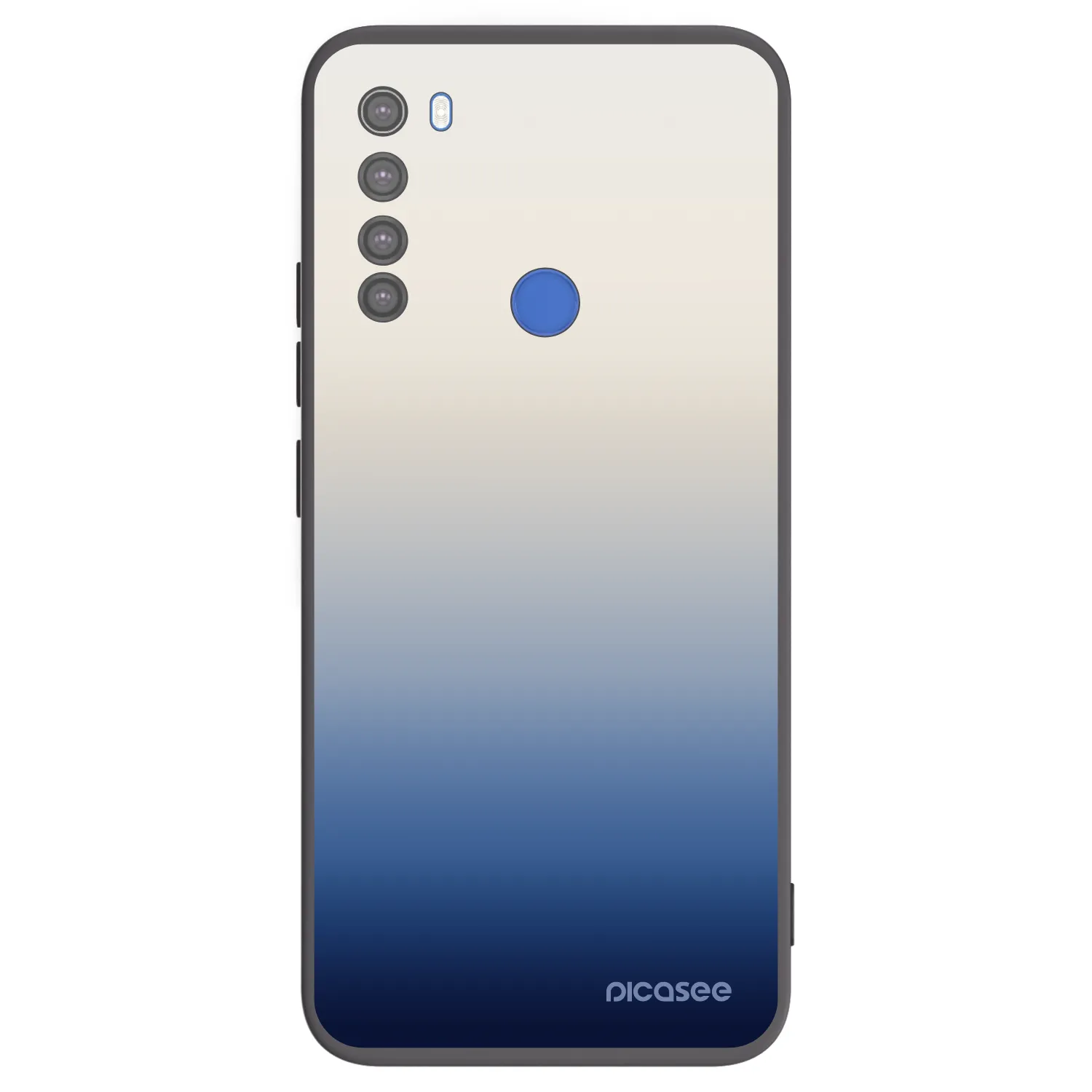 Picasee silikónový čierny obal pre Xiaomi Redmi Note 8T - Gravity Fade