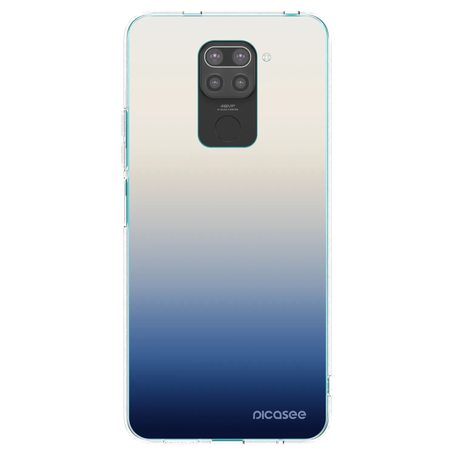 Picasee silikónový čierny obal pre Xiaomi Redmi Note 9 - Gravity Fade