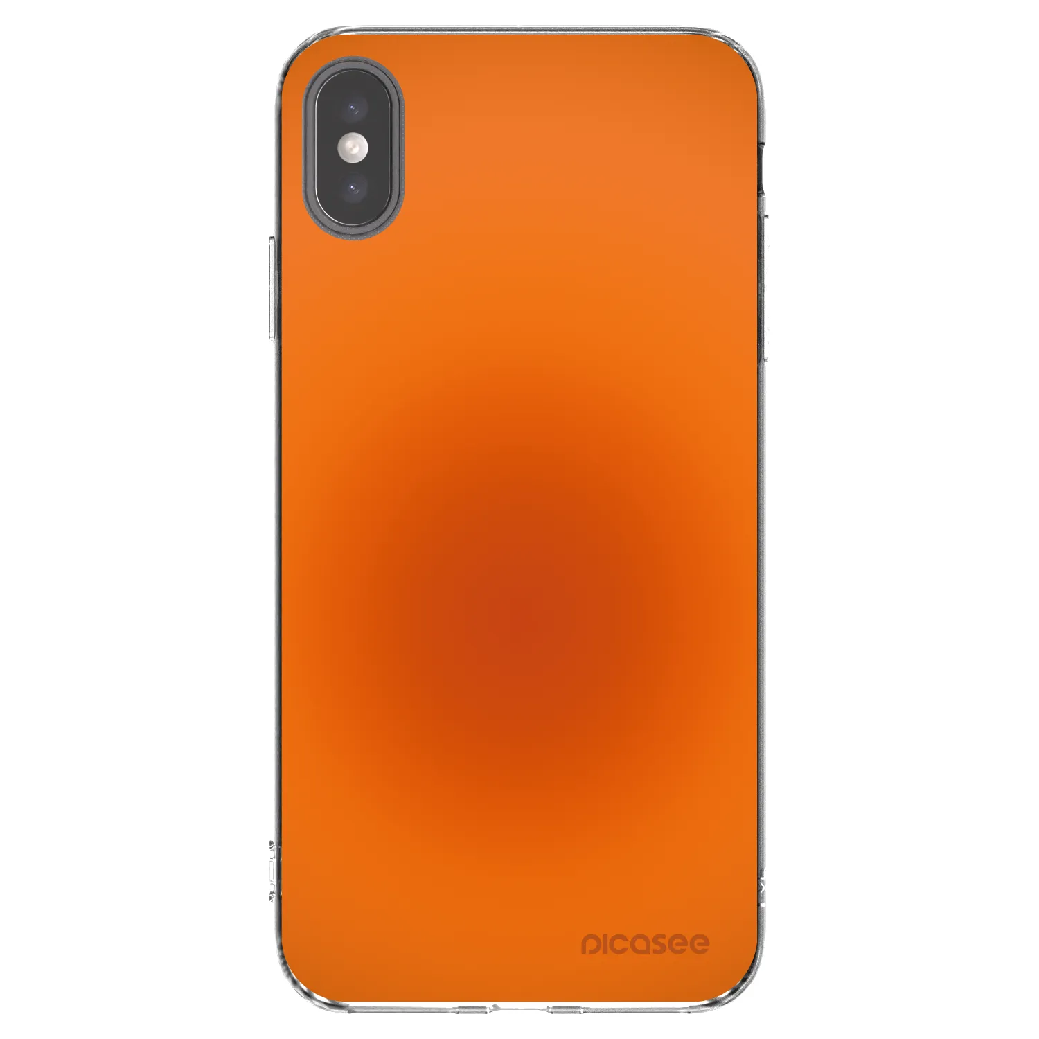 Picasee silikónový prehľadný obal pre Apple iPhone XS Max - Heat Core