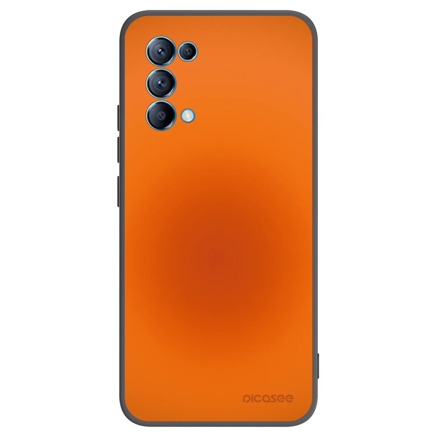 Picasee silikónový čierny obal pre OPPO A16s - Heat Core