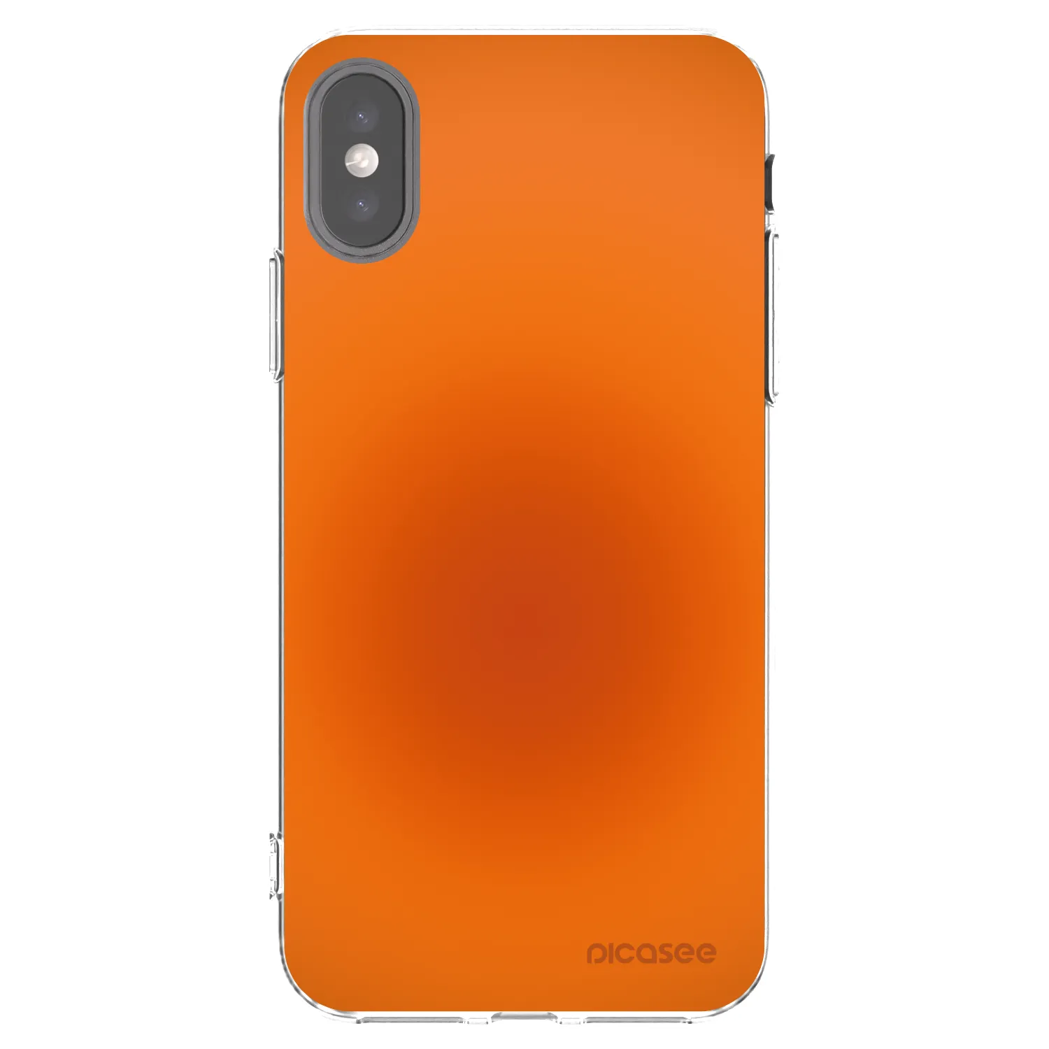 Picasee silikónový prehľadný obal pre Apple iPhone X/XS - Heat Core