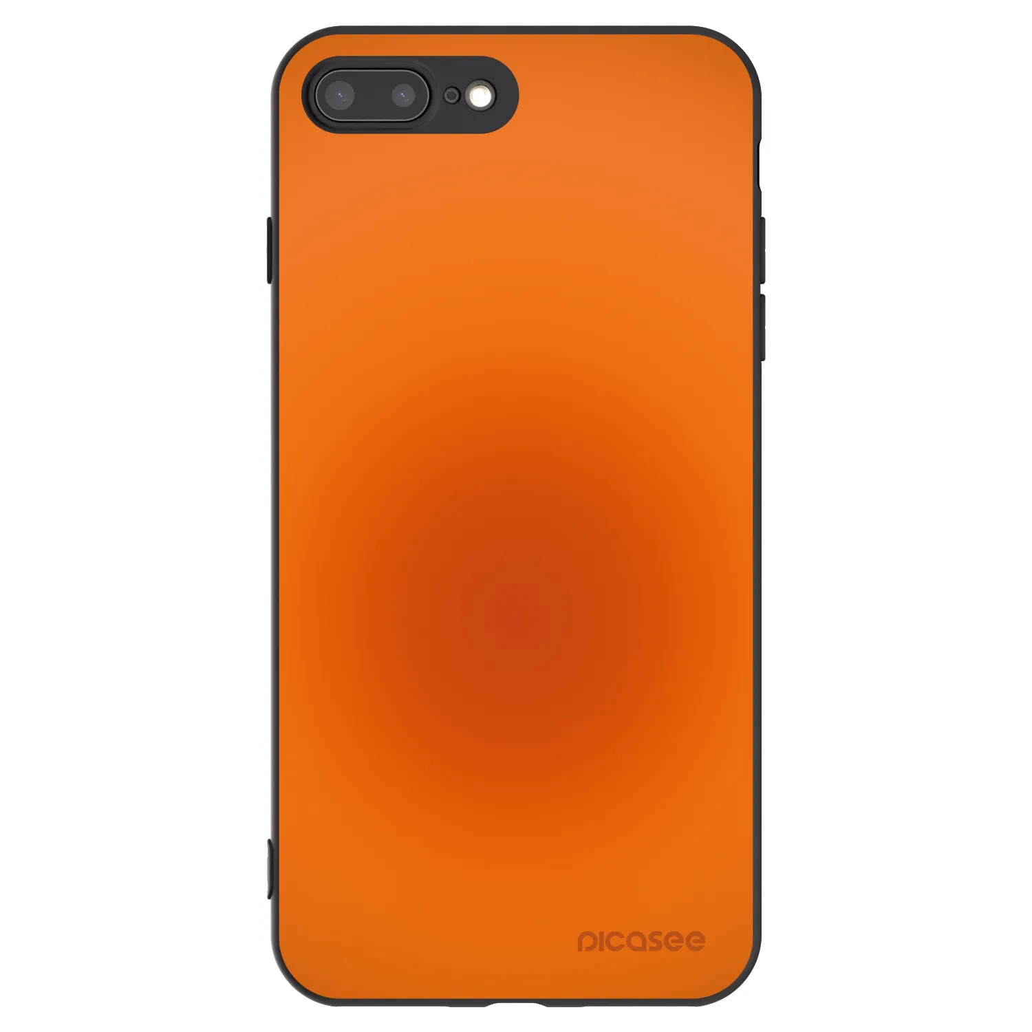 Picasee silikónový čierny obal pre Apple iPhone 8 Plus - Heat Core
