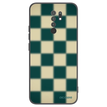 Picasee silikónový čierny obal pre Xiaomi Redmi 9 - Shadow Chess