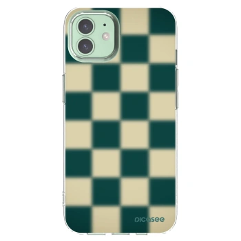 Picasee silikónový prehľadný obal pre Apple iPhone 12 - Shadow Chess