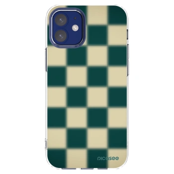 Picasee silikónový prehľadný obal pre Apple iPhone 12 mini - Shadow Chess