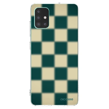 Picasee silikónový prehľadný obal pre Samsung Galaxy M51 M515F - Shadow Chess