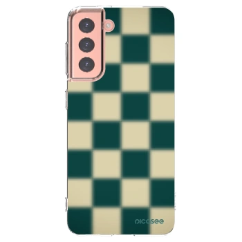 Picasee silikónový prehľadný obal pre Samsung Galaxy S21 5G G991B - Shadow Chess