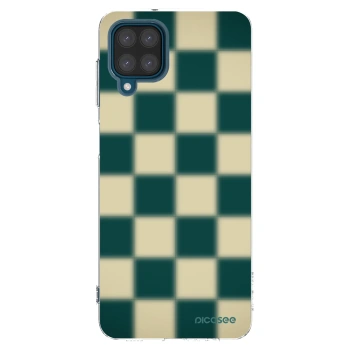 Picasee silikónový prehľadný obal pre Samsung Galaxy A12 A125F - Shadow Chess