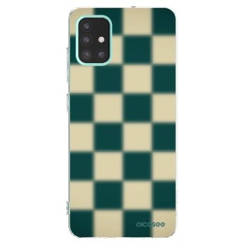 Picasee silikónový prehľadný obal pre Samsung Galaxy M31s - Shadow Chess