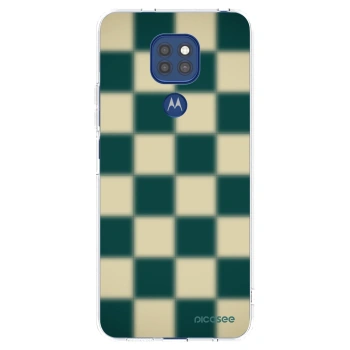 Picasee silikónový prehľadný obal pre Motorola Moto G9 Play - Shadow Chess