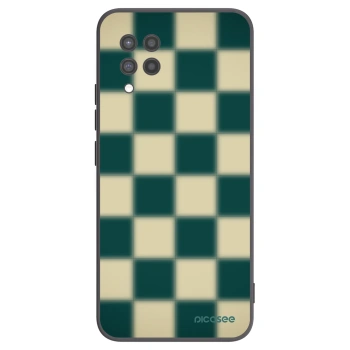 Picasee silikónový čierny obal pre Samsung Galaxy A42 A426B - Shadow Chess