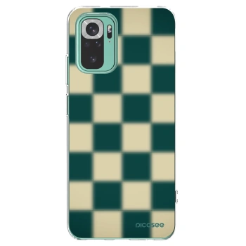 Picasee silikónový prehľadný obal pre Xiaomi Redmi Note 10 Pro - Shadow Chess