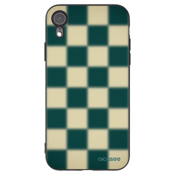 Picasee silikónový čierny obal pre Apple iPhone XR - Shadow Chess