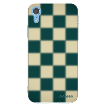 Picasee silikónový prehľadný obal pre Apple iPhone XR - Shadow Chess