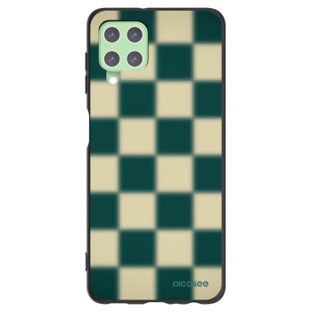 Picasee silikónový čierny obal pre Samsung Galaxy A22 A225F 4G - Shadow Chess