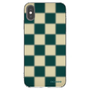 Picasee silikónový prehľadný obal pre Apple iPhone XS Max - Shadow Chess