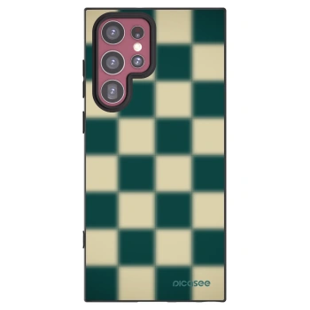 Picasee silikónový čierny obal pre Samsung Galaxy S22 Ultra 5G - Shadow Chess