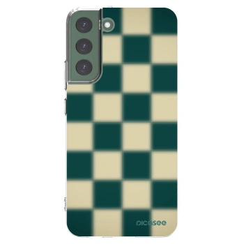 Picasee silikónový prehľadný obal pre Samsung Galaxy S22+ 5G - Shadow Chess