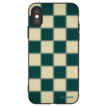 Picasee silikónový čierny obal pre Apple iPhone X/XS - Shadow Chess