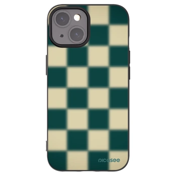 Picasee silikónový čierny obal pre Apple iPhone 15 - Shadow Chess