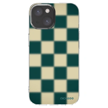 Picasee silikónový prehľadný obal pre Apple iPhone 15 - Shadow Chess