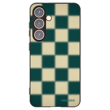 Picasee silikónový čierny obal pre Samsung Galaxy S24 S921B 5G - Shadow Chess