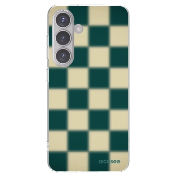 Picasee silikónový prehľadný obal pre Samsung Galaxy S24 S921B 5G - Shadow Chess