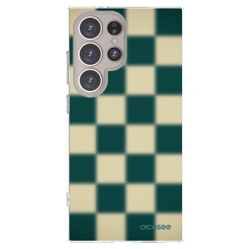 Picasee silikónový prehľadný obal pre Samsung Galaxy S24 Ultra S928B 5G - Shadow Chess