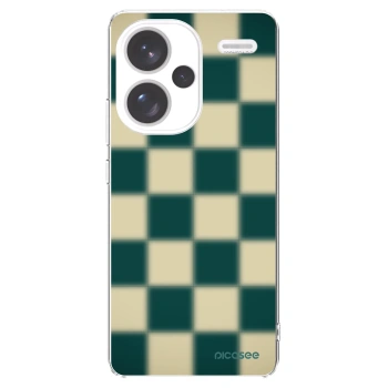 Picasee silikónový prehľadný obal pre Xiaomi Redmi Note 13 Pro+ 5G - Shadow Chess