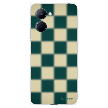 Picasee silikónový prehľadný obal pre Realme C33 (2023) - Shadow Chess