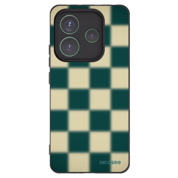 Picasee silikónový čierny obal pre Xiaomi Redmi Note 14 5G - Shadow Chess