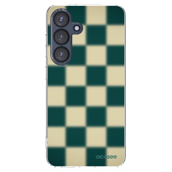 Picasee silikónový prehľadný obal pre Samsung Galaxy S25 5G - Shadow Chess