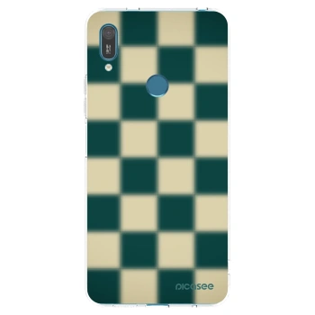Picasee silikónový prehľadný obal pre Huawei Y7 2019 - Shadow Chess