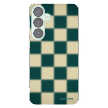 Picasee silikónový prehľadný obal pre Samsung Galaxy S25+ 5G - Shadow Chess