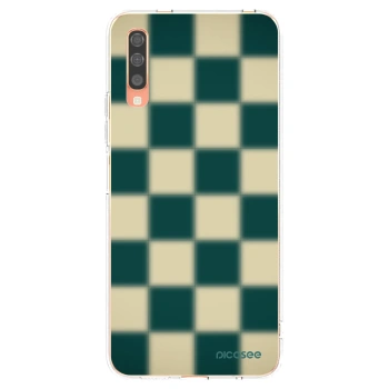Picasee silikónový prehľadný obal pre Samsung Galaxy A70 A705F - Shadow Chess