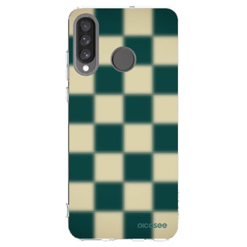 Picasee silikónový prehľadný obal pre Huawei P30 Lite - Shadow Chess