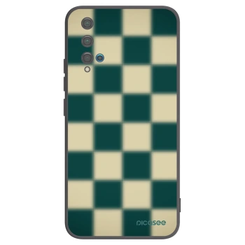 Picasee silikónový čierny obal pre Huawei Nova 5T - Shadow Chess