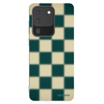 Picasee silikónový prehľadný obal pre Samsung Galaxy S20 Ultra 5G G988F - Shadow Chess