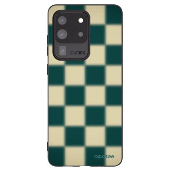 Picasee silikónový čierny obal pre Samsung Galaxy S20 Ultra 5G G988F - Shadow Chess