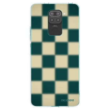 Picasee silikónový čierny obal pre Xiaomi Redmi Note 9 - Shadow Chess