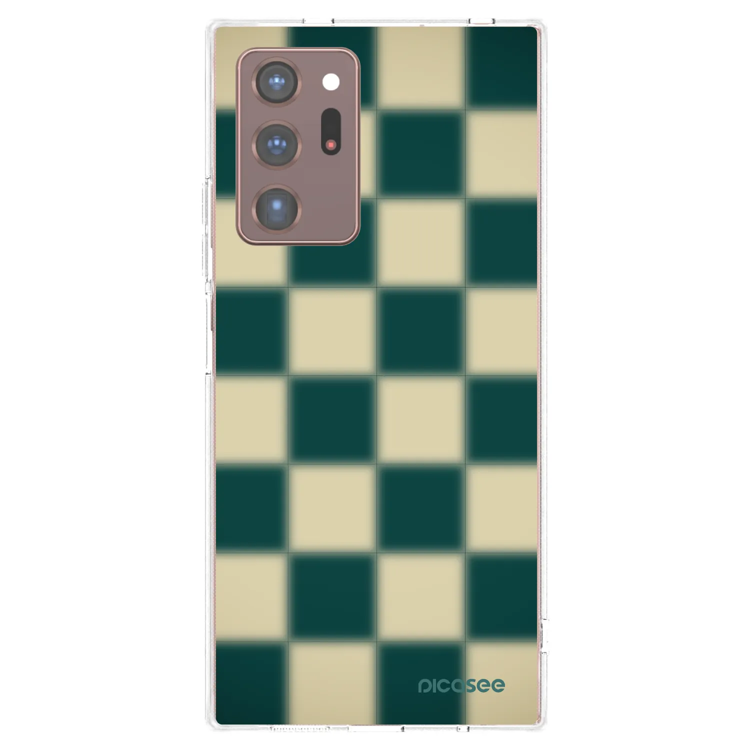 Picasee silikónový prehľadný obal pre Samsung Galaxy Note 20 Ultra - Shadow Chess