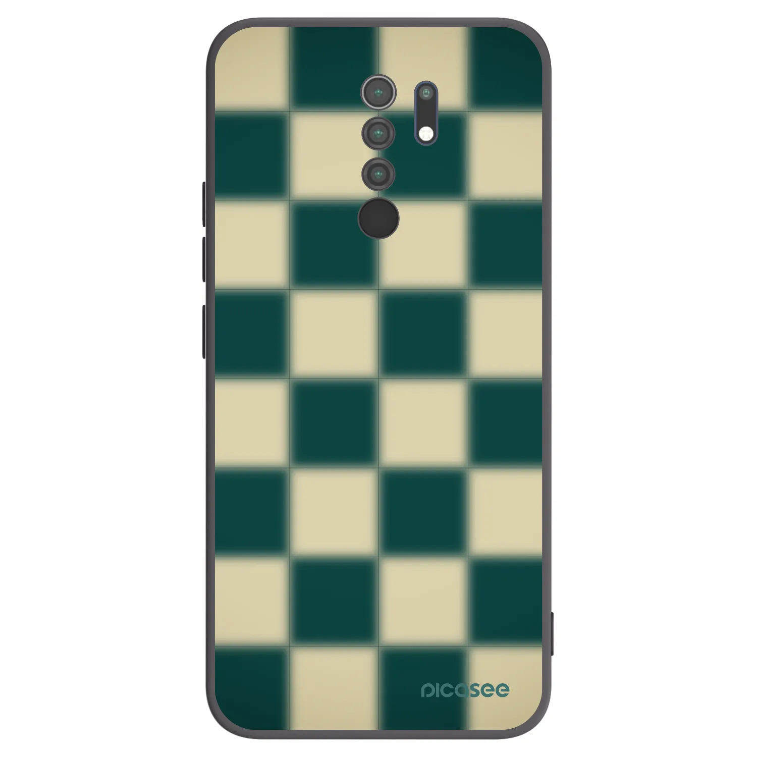 Picasee silikónový čierny obal pre Xiaomi Redmi 9 - Shadow Chess