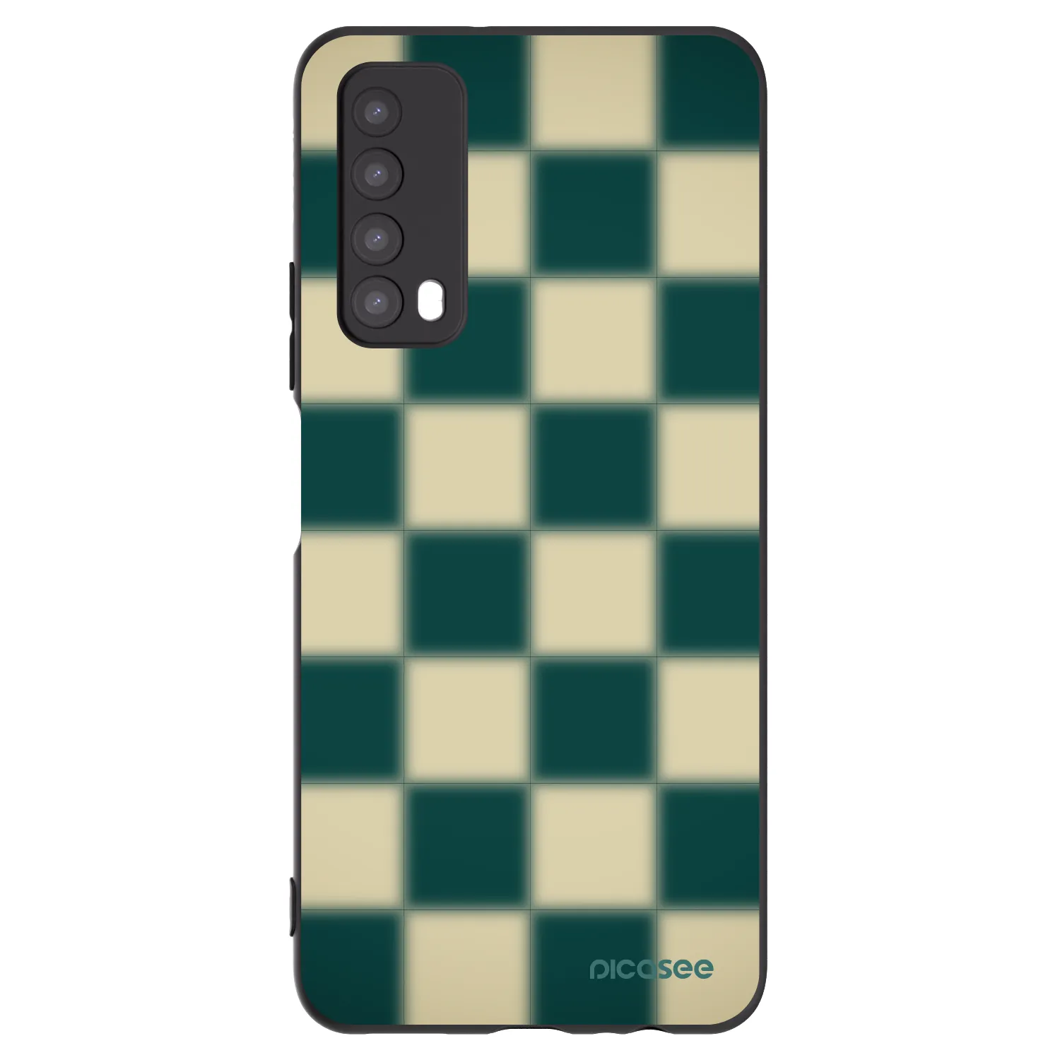 Picasee silikónový čierny obal pre Huawei P Smart 2021 - Shadow Chess
