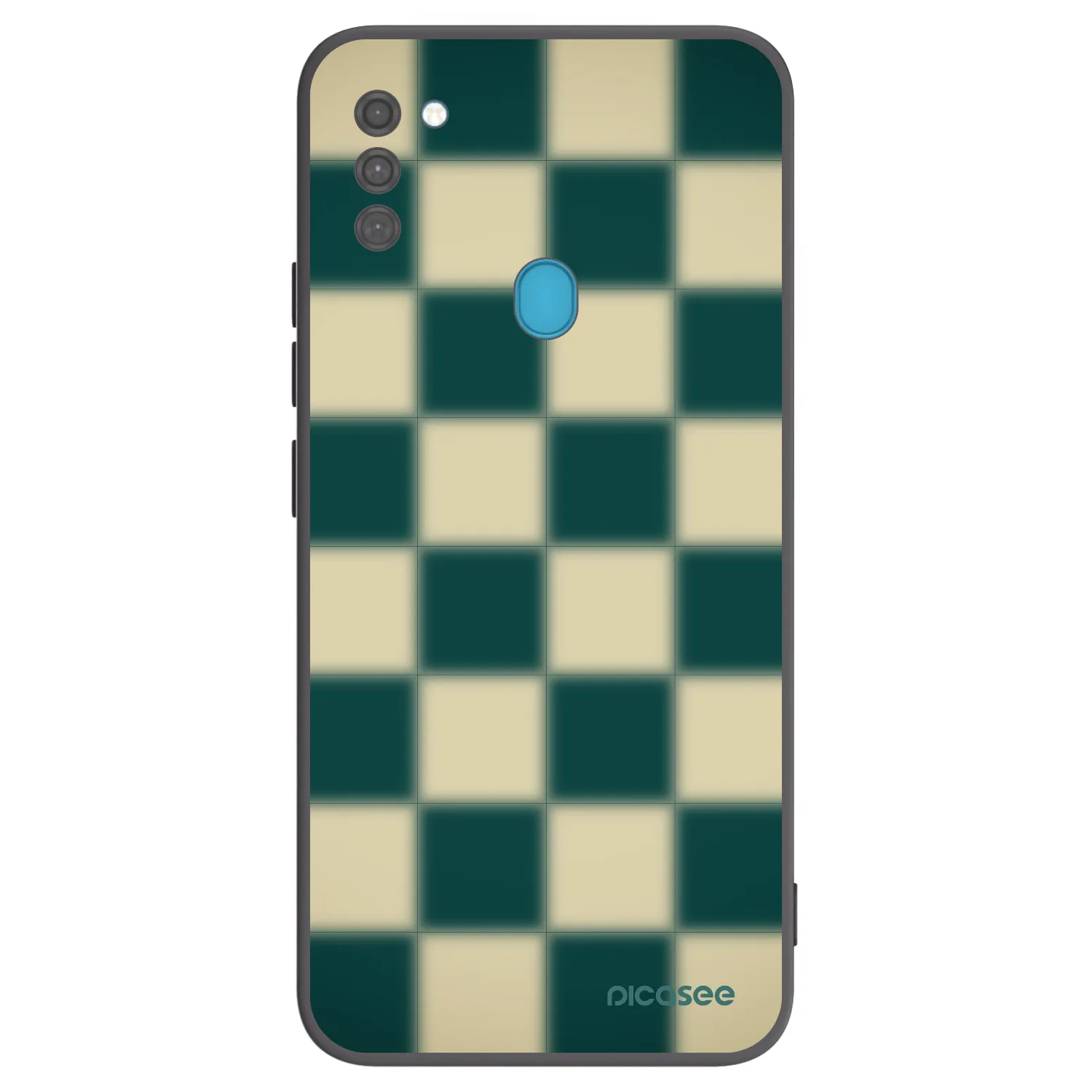 Picasee silikónový čierny obal pre Samsung Galaxy M11 - Shadow Chess
