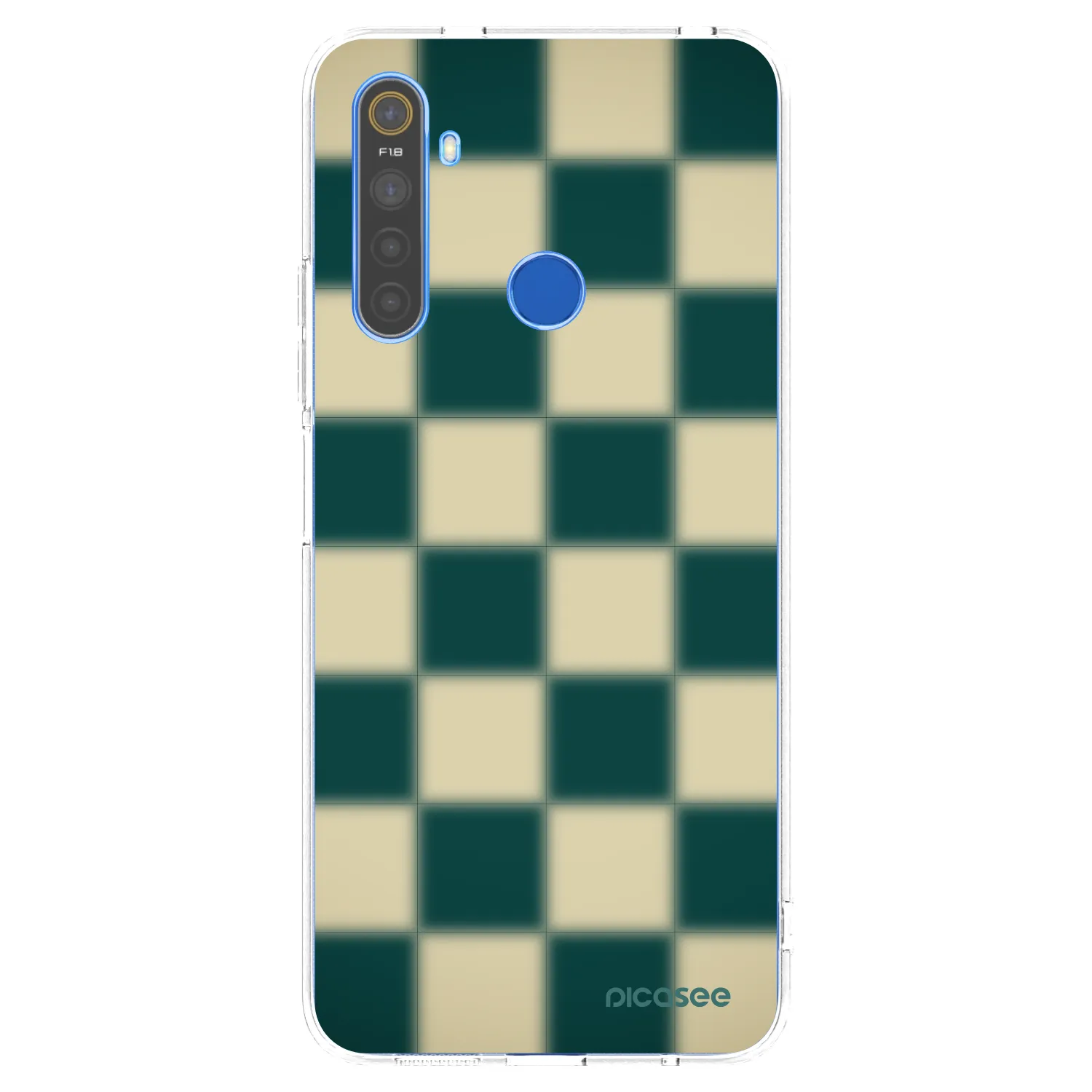 Picasee silikónový prehľadný obal pre Realme 5 - Shadow Chess