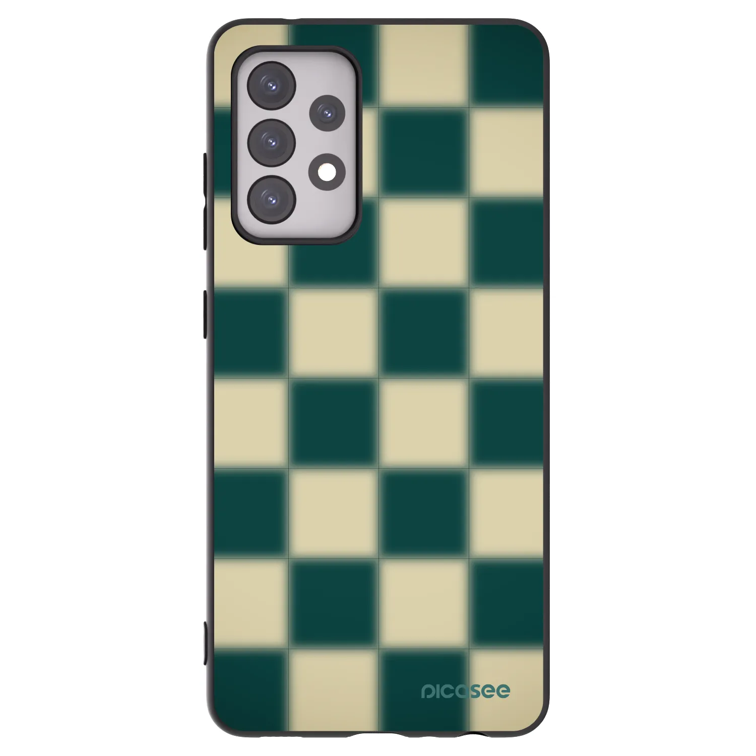 Picasee silikónový čierny obal pre Samsung Galaxy A52 5G A525F - Shadow Chess