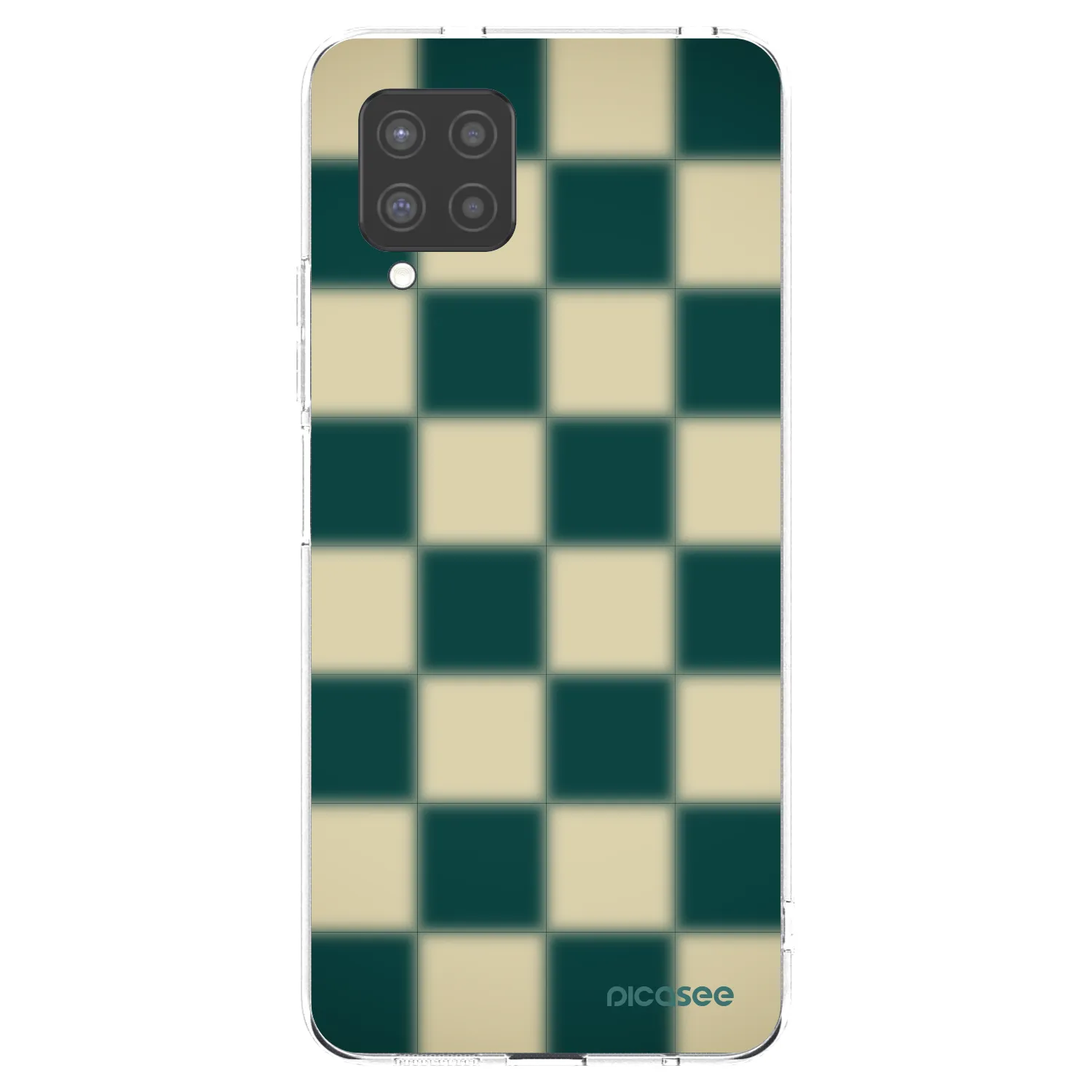Picasee silikónový prehľadný obal pre Samsung Galaxy A42 A426B - Shadow Chess